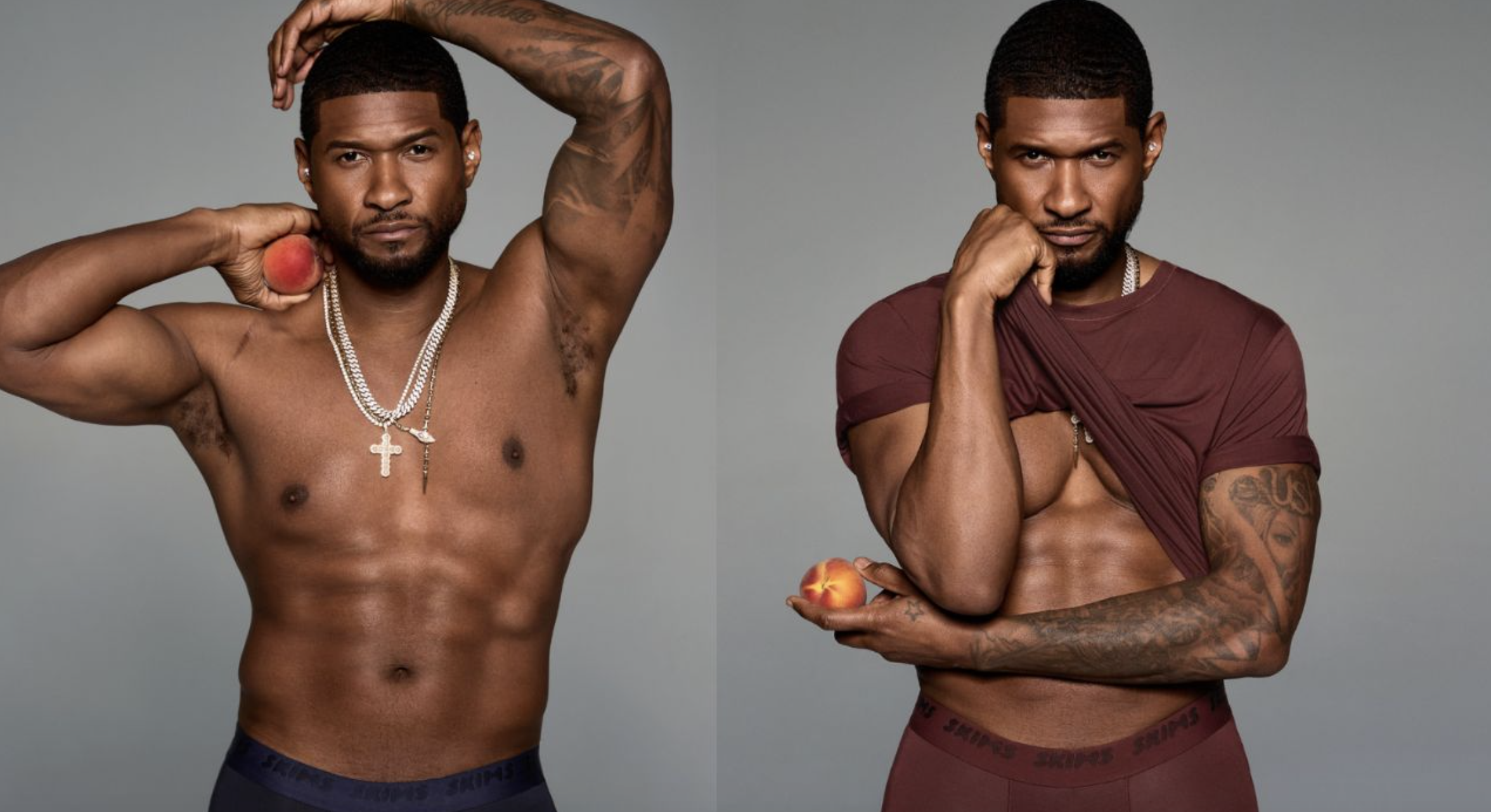 Usher Shows Off His Famous Abs As The New Face Of SKIMS: ‘Feels Like A Full Circle Moment’