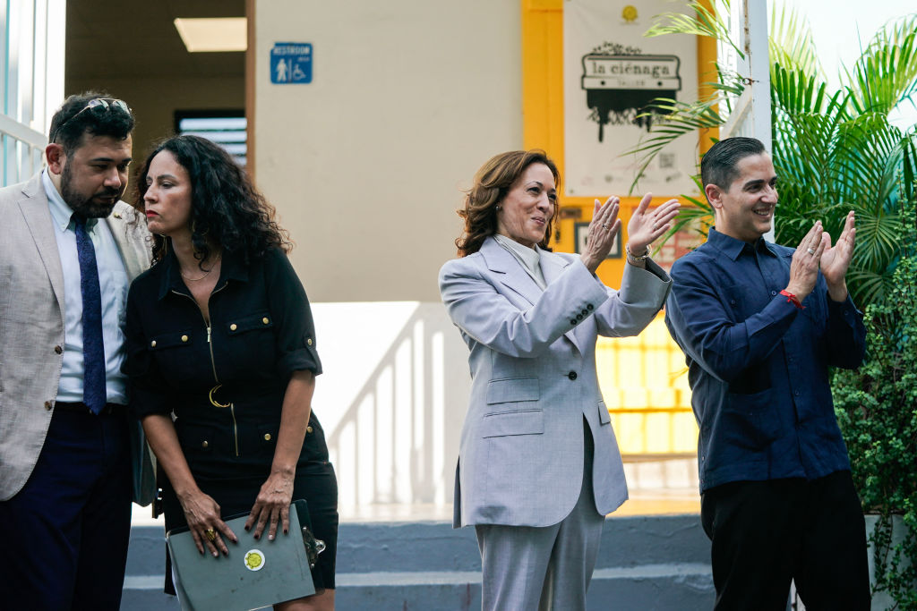 Kamala Harris Touts Federal Aid, Has Awkward Protest Moment In Visit To Puerto Rico