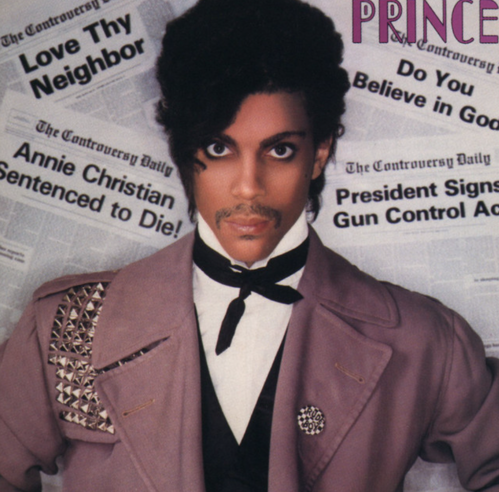 Prince Album Covers pictured: Controversy