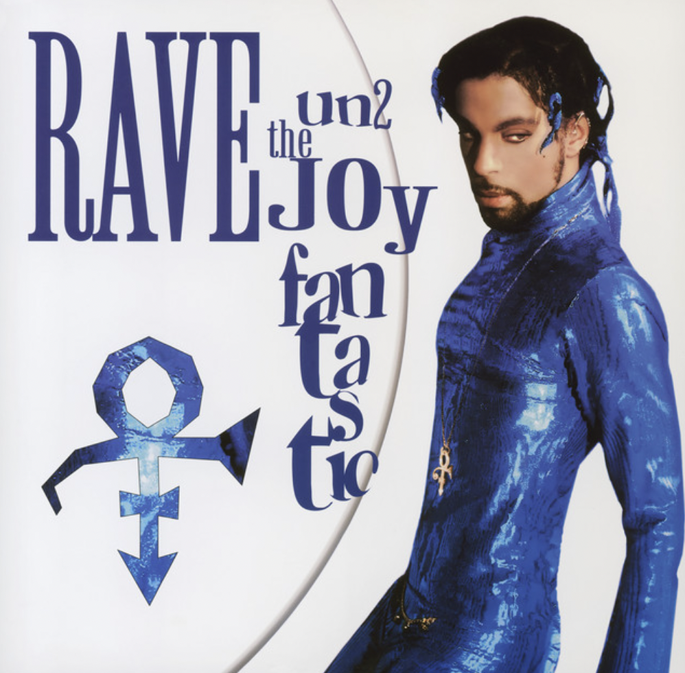 Prince Album Covers pictured: Rave Un2 the Joy Fantastic