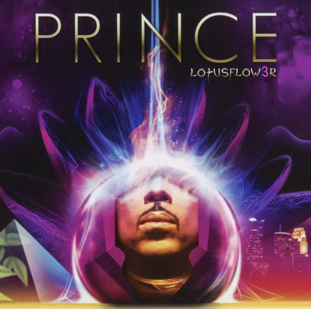Prince Album Covers pictured: LOTUSFLOW3R