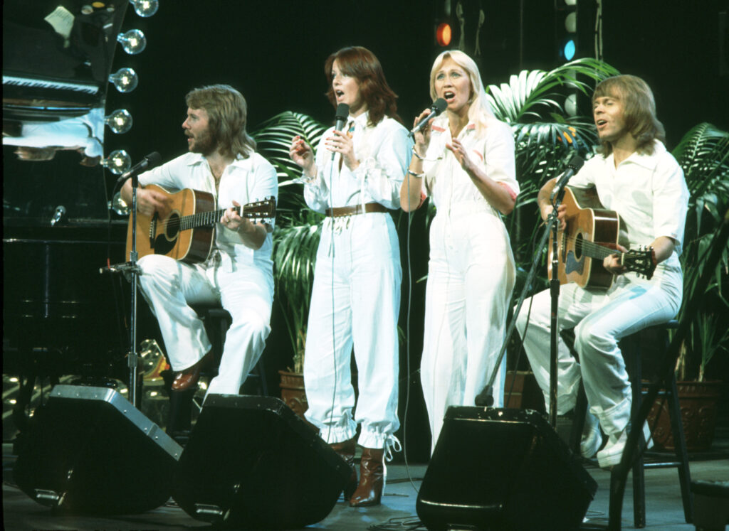 70s bands pictured: ABBA