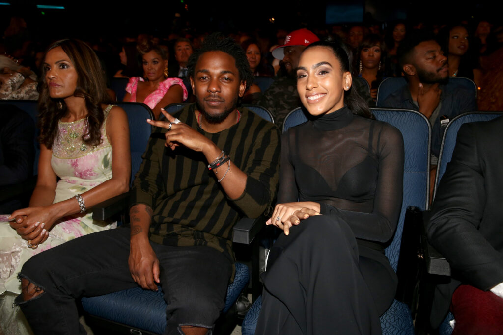 Kendrick Lamar Wife Ethnicity pictured: Kendrick Lamar and Whitney Alford