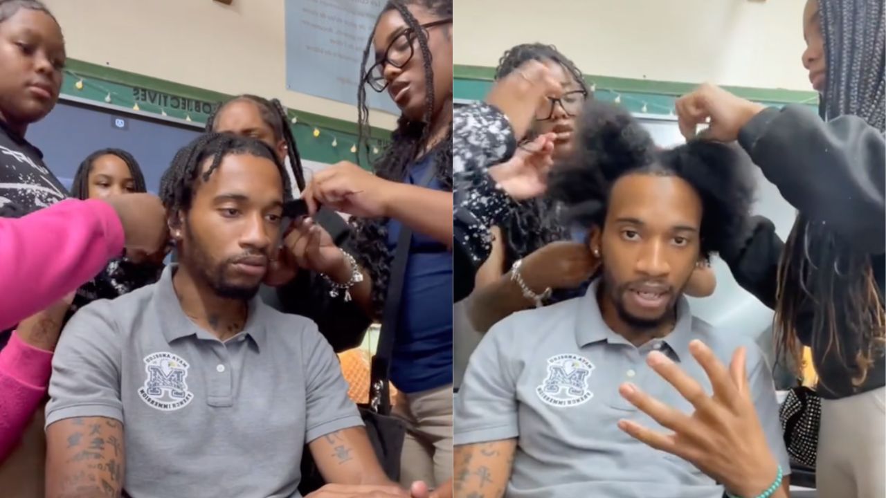 Teacher's Viral TikTok Video Showing His Students Removing His Braids ...