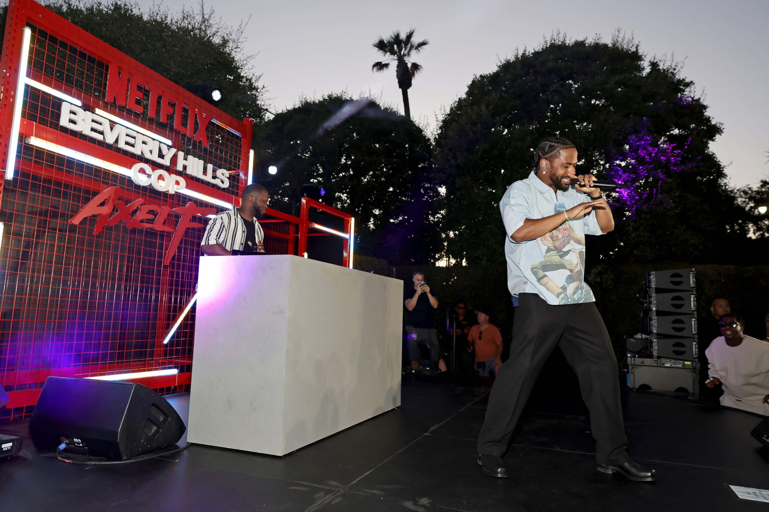 Big Sean Surprises Crowd With Set At Netflix's Beverly Hills Cop: Axel F' Premiere