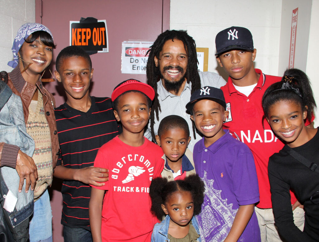 YG Marley Parents pictured: Rohan Marley, Lauryn Hill and family