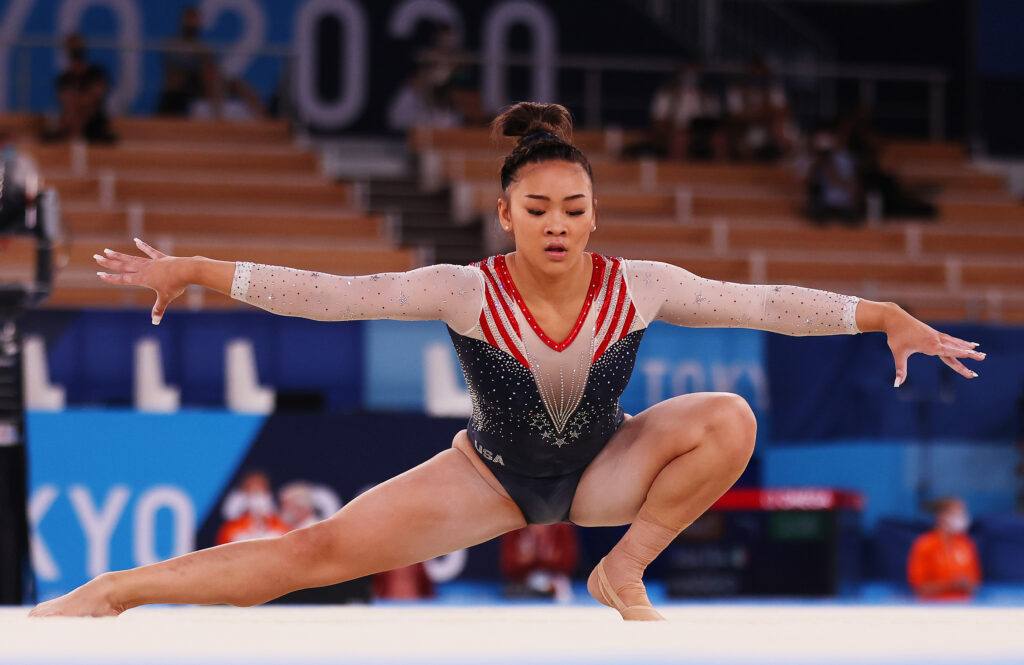 Suni Lee Kidney Disease pictured: Suni Lee Tokyo Olympics