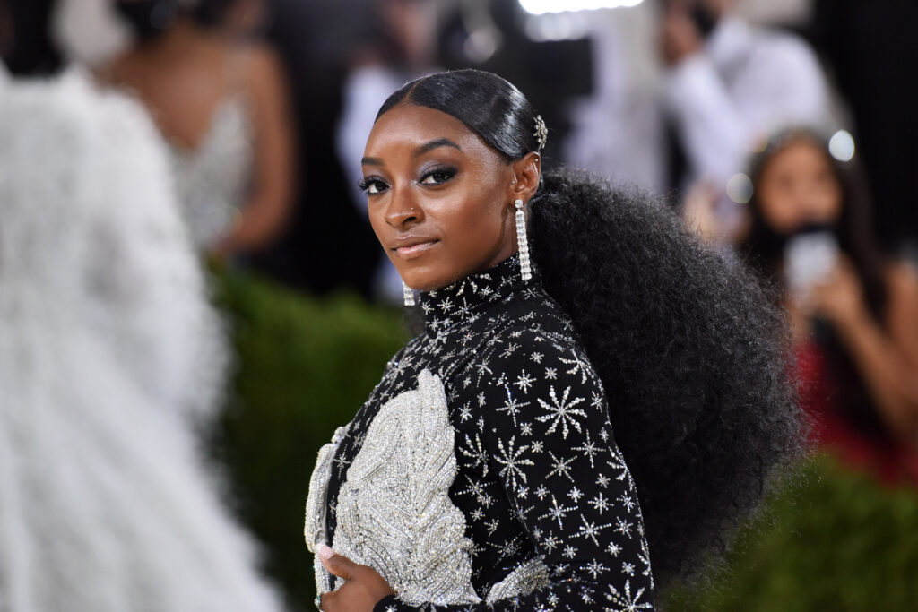 Simone Biles fashion pictured: Simone Biles 2021 Met Gala