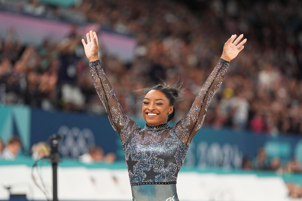 Simone Biles fashion pictured: Simone Biles 2024 Paris Olympics