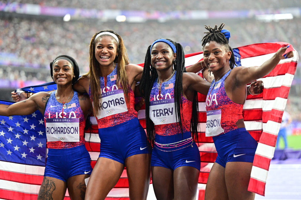 Sha'Carri Richardson And Gabby Thomas Lead Women's 4x100 Relay Team To Olympic Gold