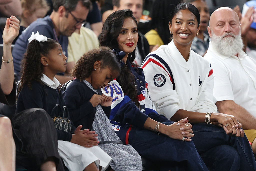 Vanessa, Natalia, Bianka And Capri Bryant Honor Kobe Bryant At Dodgers Game As Bianka Throws First Pitch