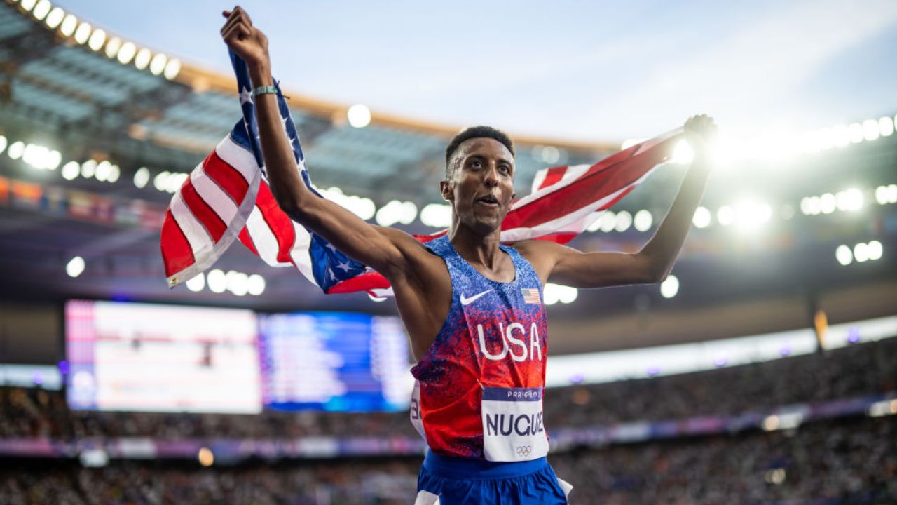 Yared Nuguse Helped Make Team USA Olympic History With Bronze Medal At Paris Olympics | Photo: Kevin Voigt/Getty Images
