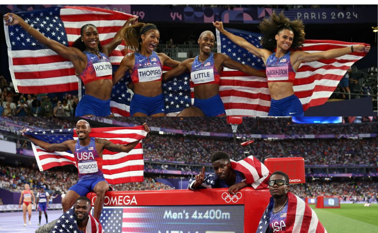 U.S. Women's And Men's 4x400 Relay Teams Cap Off Paris Games With Historic Wins