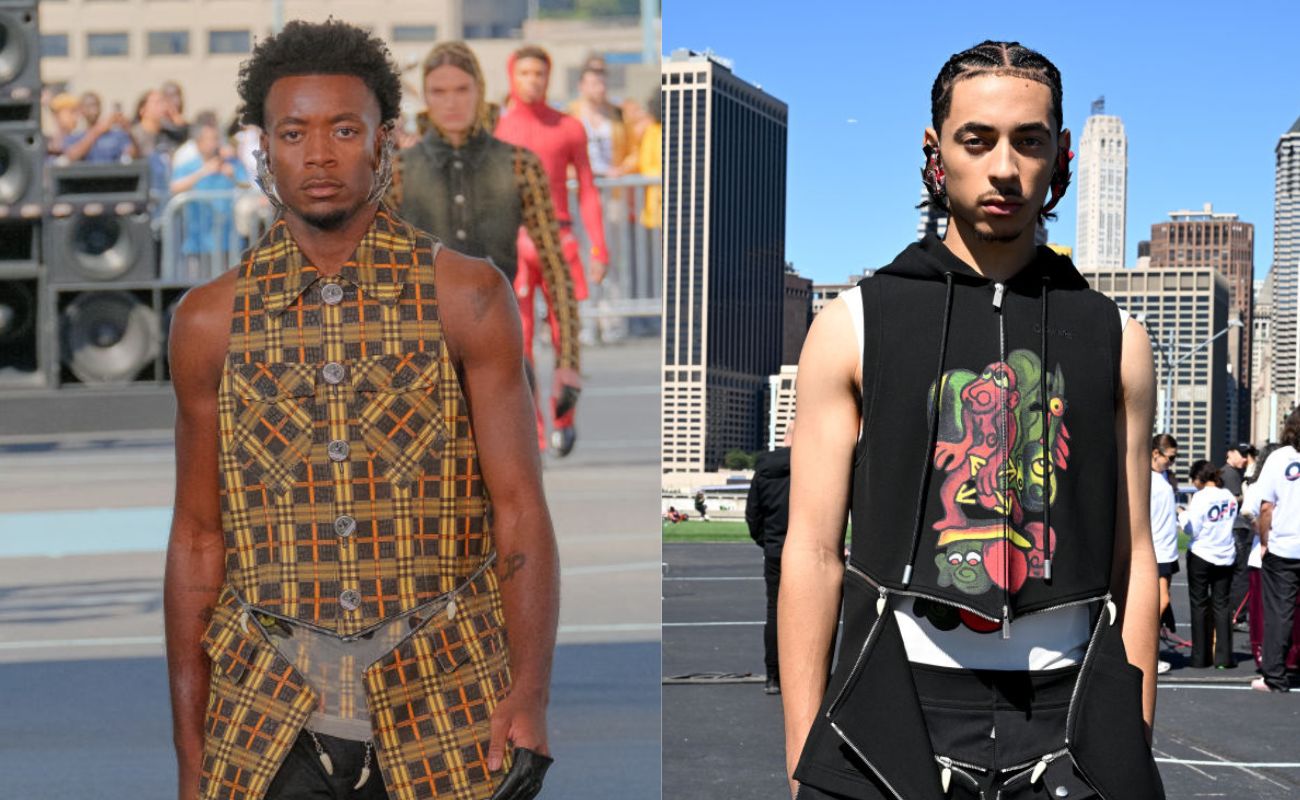 David Banda And Julez Smith, Madonna's And Solange's Sons, Walk In Off-White's Spring NYFW Show