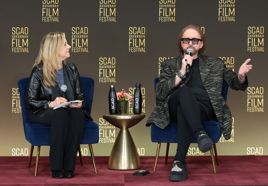 Lisa Ryan and Michael Ralph speak onstage at the Below the Line: The Art of Creating Magic during the 27th SCAD Savannah Film Festival on October 31, 2024 in Savannah, Georgia. 