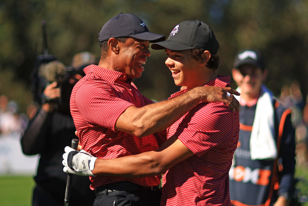 Charlie Woods Hits First Hole-In-One Despite He And Dad Tiger Losing To The Langers At PNC Championship