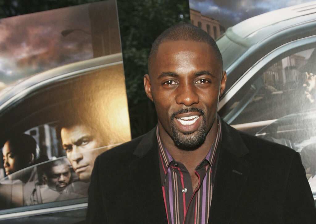 actor Idris Elba at a red carpet event at the start of his career