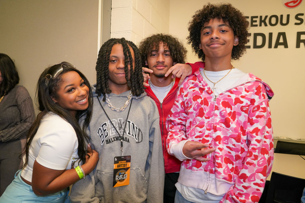 Lil Wayne's Four Kids Reginae, Dwayne III, Kameron And Neal All Support Him At Atlanta Event