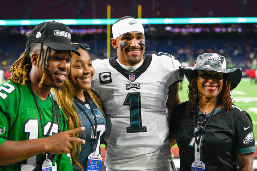 Jalen Hurts Ethnicity pictured: Jalen Hurts' family