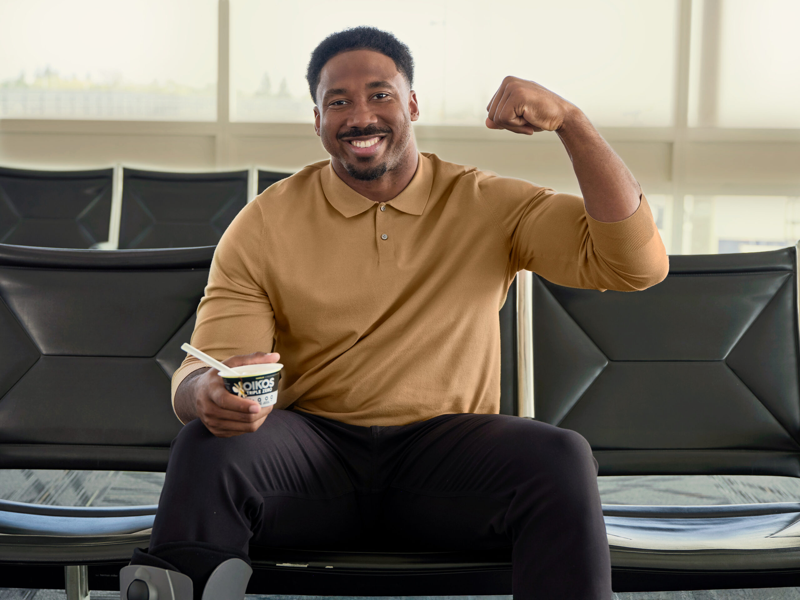 Myles Garrett On Super Bowl Ad With 'Ted Lasso's Juno Temple And If He's Open To More Acting