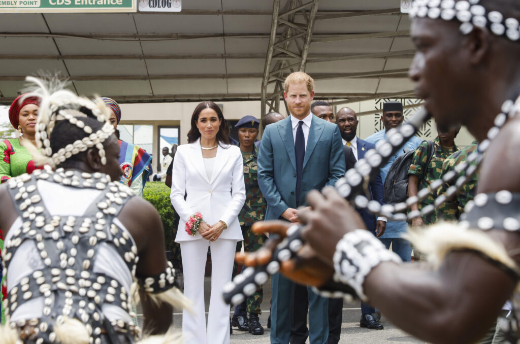 Meghan Markle Ethnicity pictured: Meghan Markle and Prince Harry in Nigeria