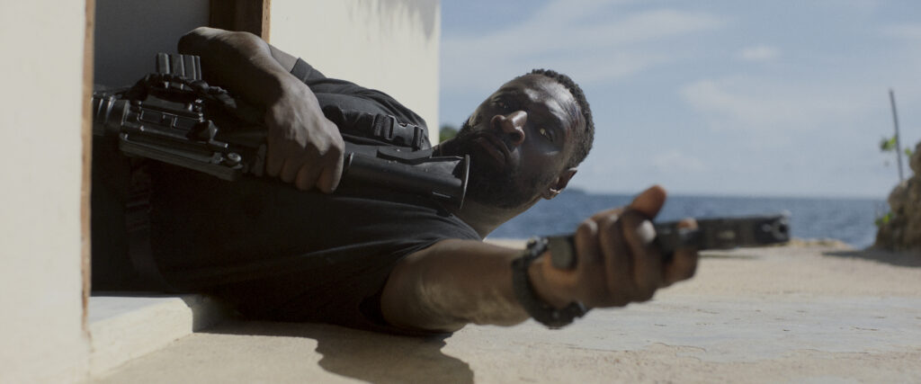 Omar Sy as Isaac in Shadow Force. Photo Credit: Courtesy of Lionsgate