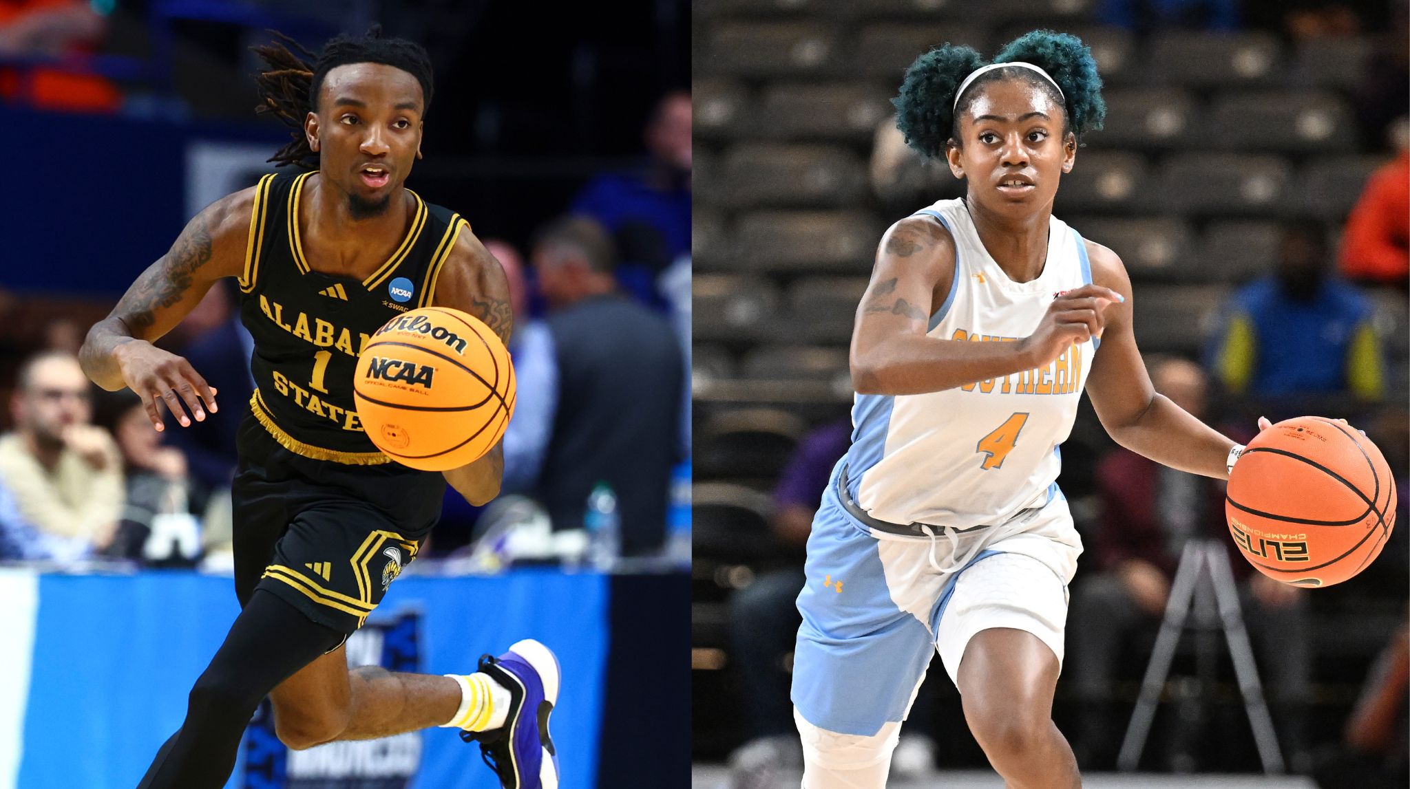 Real-Life 'Love &amp; Basketball': Engaged HBCU Guards Amarr Knox And DaKiyah Sanders Make NCAA History