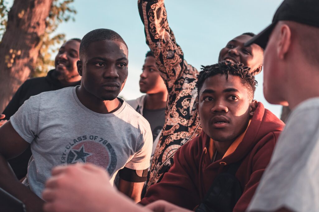 Strokes pictured: Black men hanging out
