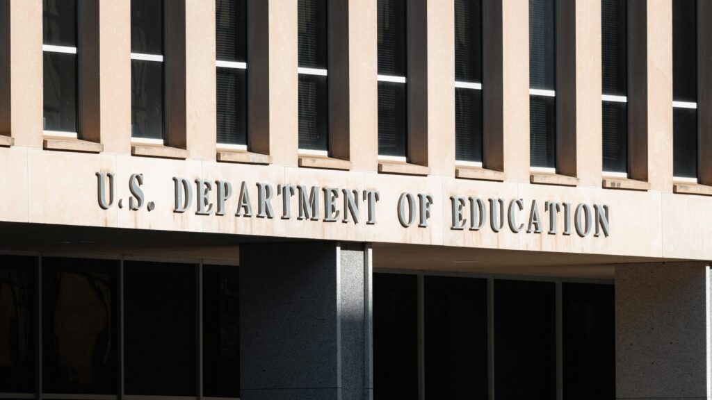 Trump Funding Cuts pictured: Department of Education