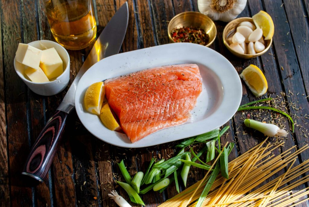 food recipes for breast cancer pictured: salmon