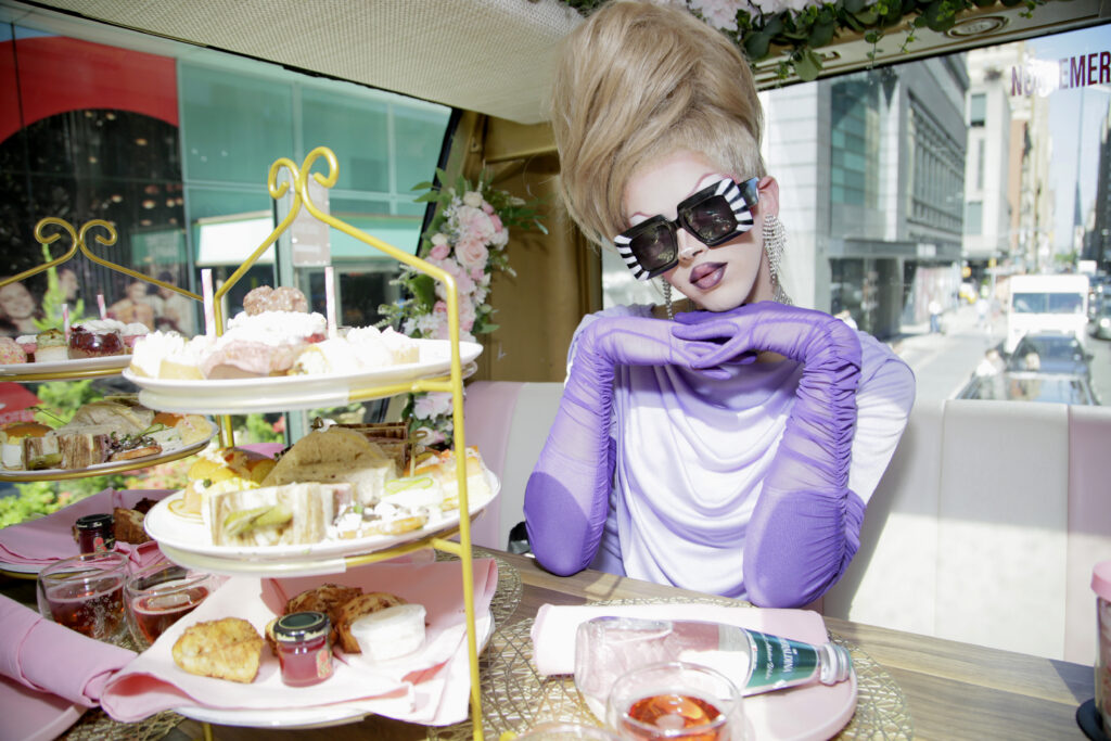 Lydia B Kollins attends RuPaul's Drag Race All Stars 10 + Tea Around Town Bus on May 08, 2025 in New York City.