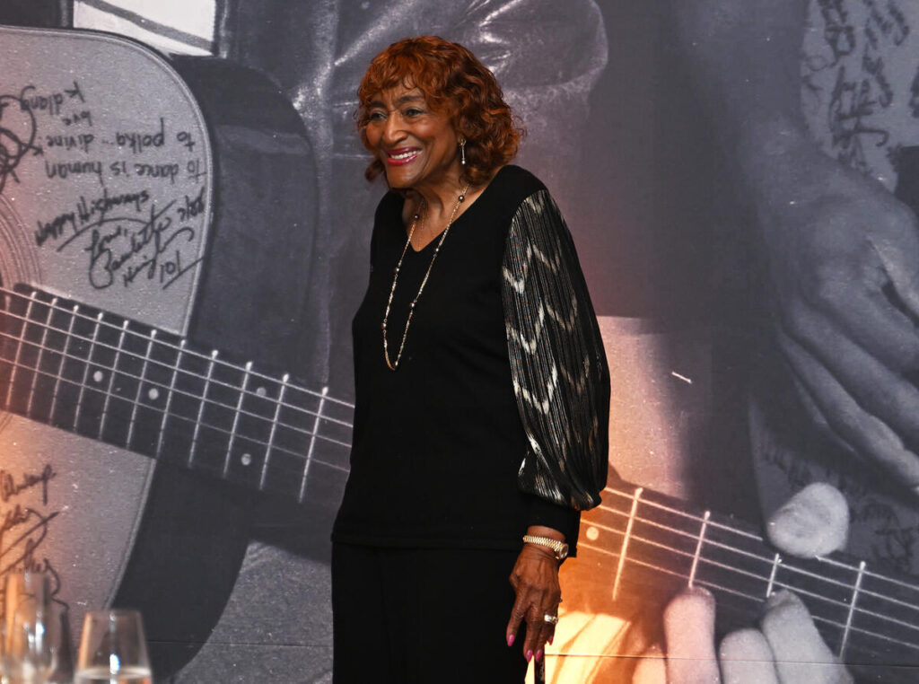 Rozene Pride attends the "I’m Just Me: A Charley Pride Celebration of Inclusion" at The Hall Park Hotel on May 6th, 2025 in Frisco, Texas, hosted by Amazon MGM Studios, in partnership with the Academy of Country Music.