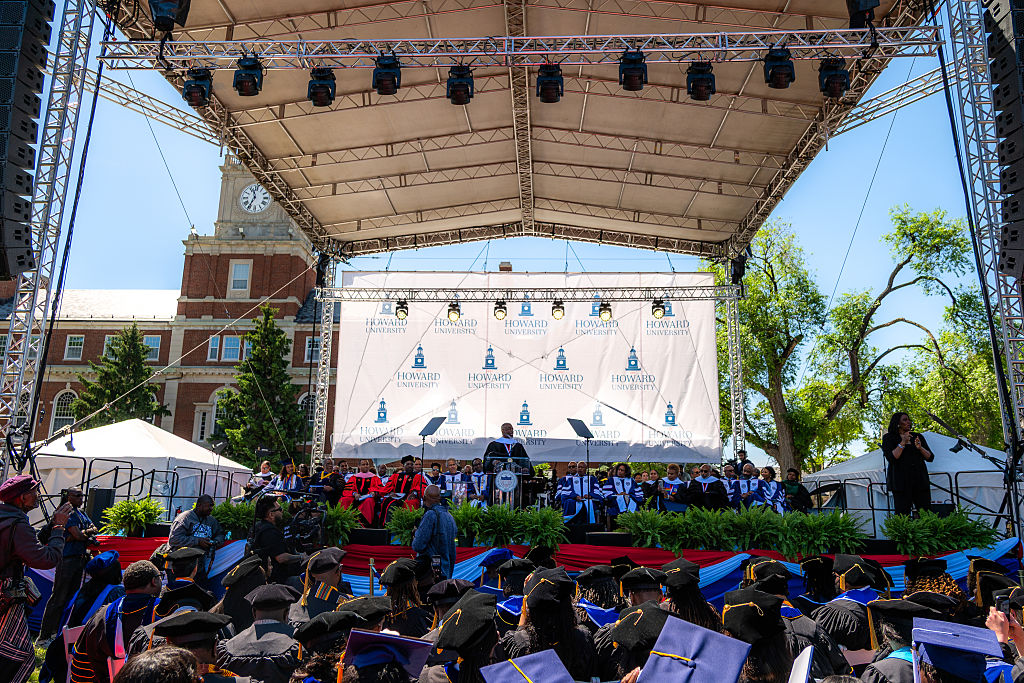 WASHINGTON, DC, UNITED STATES - MAY 10: LeVar Burton during Howard University's 157th commencement ceremony in Washington, DC, United States on May 10, 2025.