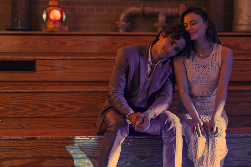 Zac (Michael Cimino) and Samantha (Nathalie Kelley) in MOTORHEADS Photo Credit: Sabrina Lantos/Prime Video © Amazon Content Service LLC