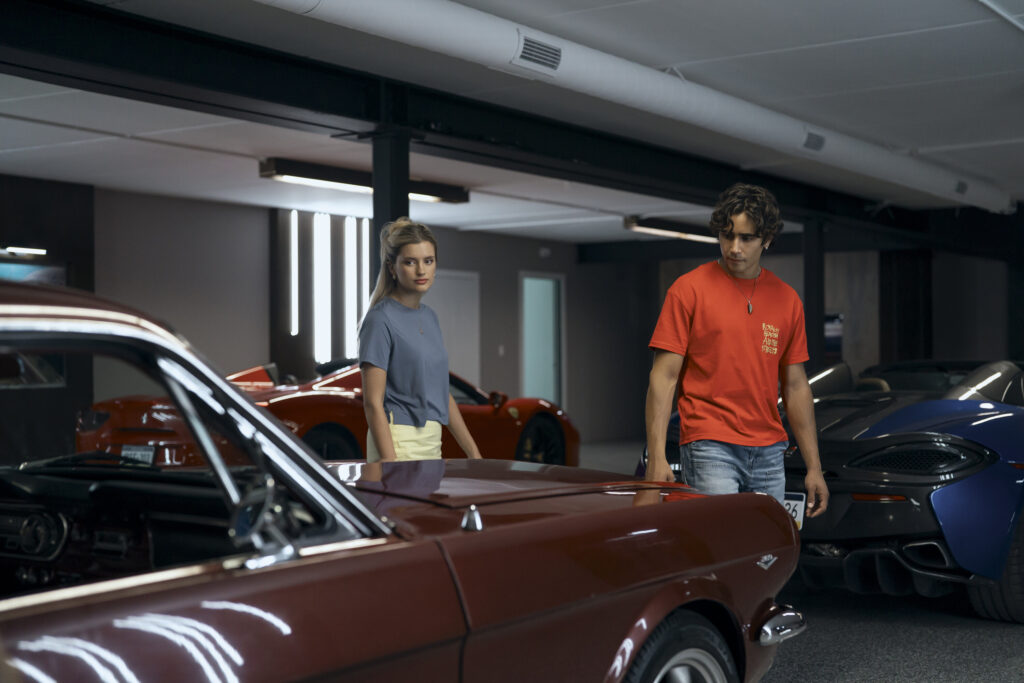Alicia (Mia Healey) and Zac (Michael Cimino) in MOTORHEADS Photo Credit: Samantha Falco/Prime Video © Amazon Content Service LLC
