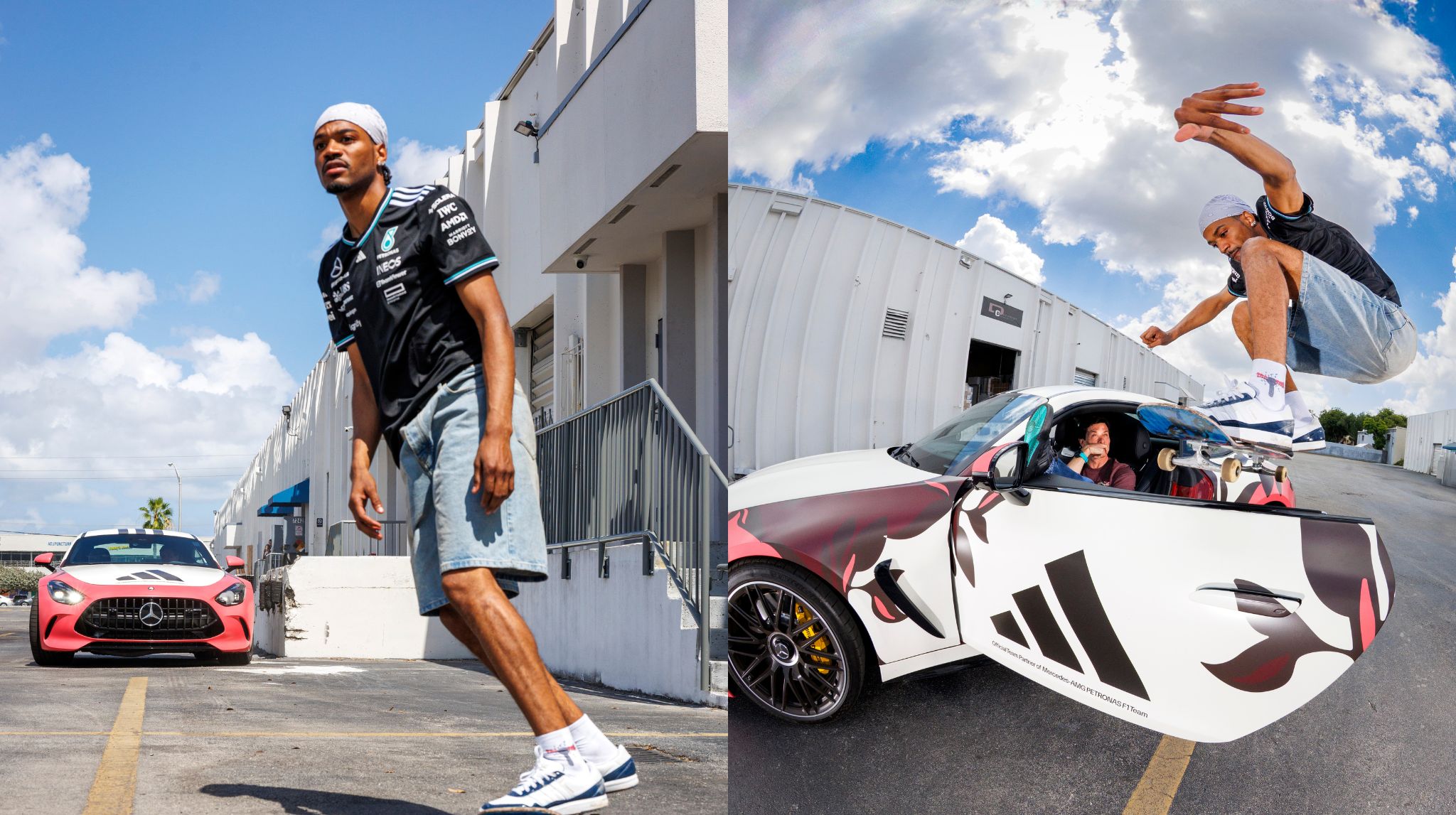 Tyshawn Jones, Toto Wolff Collaborated On Skateboarding Stunt For F1 Miami Grand Prix Weekend