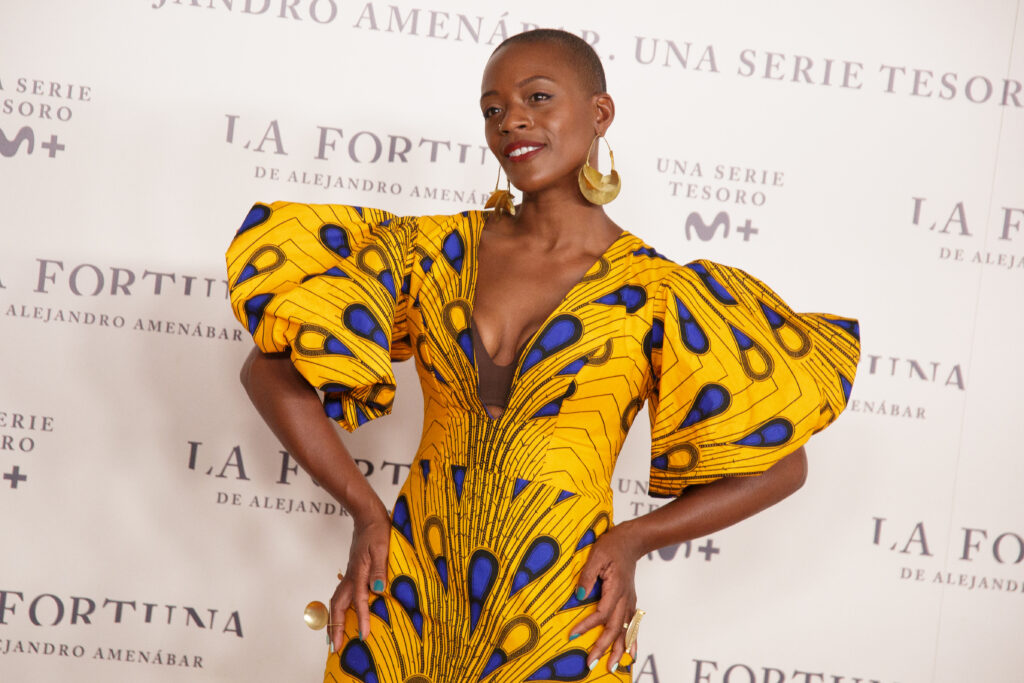 MADRID, SPAIN - SEPTEMBER 28: T'Nia Miller attends the photocall of 'La Fortuna' premiere at Hotel VP Plaza España Design on September 28, 2021 in Madrid, Spain. 'La Fortuna' is a TV serie directed by Alejandro Amenabar. (Photo by Patricia J. Garcinuno/Getty Images)
