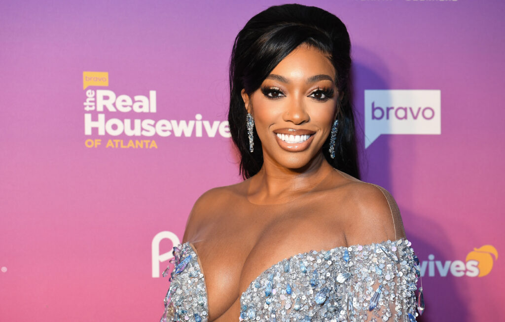 Porsha Williams attends Bravo's "The Real Housewives Of Atlanta" Season 16 premiere celebration at Tesserae at Thompson Buckhead on March 07, 2025 in Atlanta, Georgia.