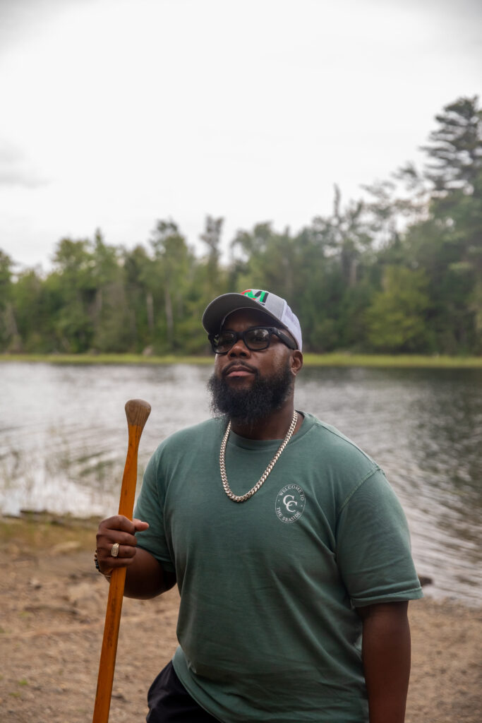 Brian K. Oliver before a canoeing excursion in Maine