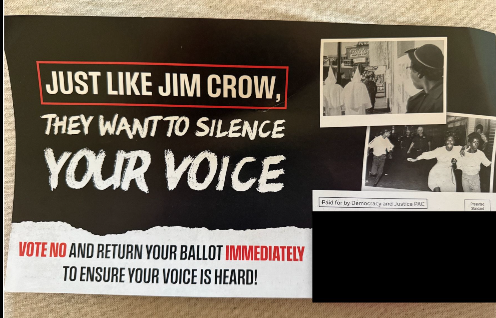 Black Voters In Virginia Sent KKK, Jim Crow Imagery In Mail Campaign Ahead Of Redistricting Vote